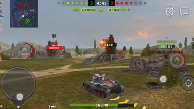 Type 3 Chi-Nu Kai лютый фармер серебра. World of Tanks Blitz смотреть онлайн