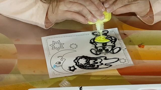 Витраж. Аппликация на стекло. смотреть онлайн