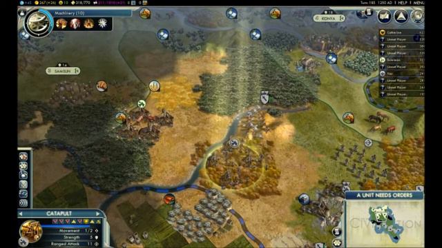 Civ 5 with City-State Diplomacy Mod and R.E.D modpack Part 10 смотреть онлайн