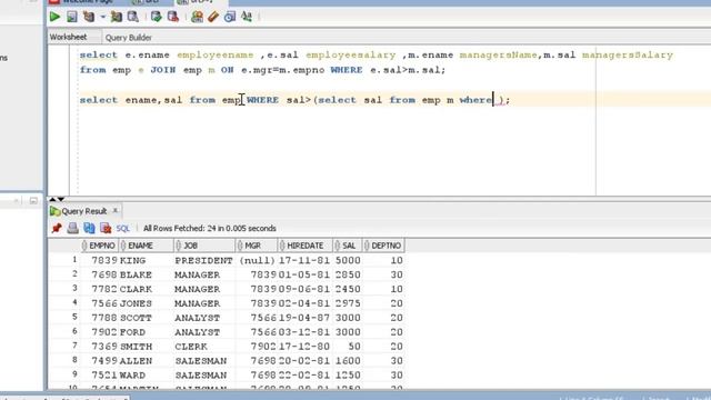 SQL Query to find all employee details earning more than their managers смотреть онлайн