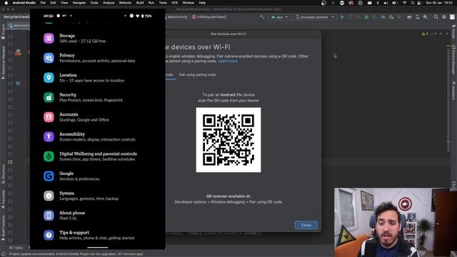 CONECTA tu MÓVIL/CELULAR a ANDROID STUDIO SIN CABLE por WIFI [Android Studio Bumblebee] 2022 смотреть онлайн