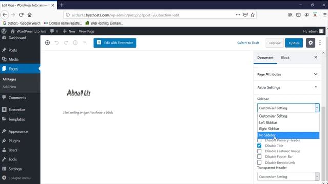 How to create menu in WordPress Astra 2.0 theme 2019 ? смотреть онлайн