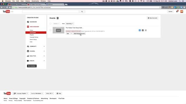 Starting a Live Hangout with YouTube, Embed Into 22Social and Monitor Viewer Stats смотреть онлайн