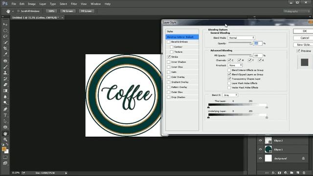 How to create a Circular Logo ｜ Photoshop tutorial Logo Design｜ Text on circular path смотреть онлайн