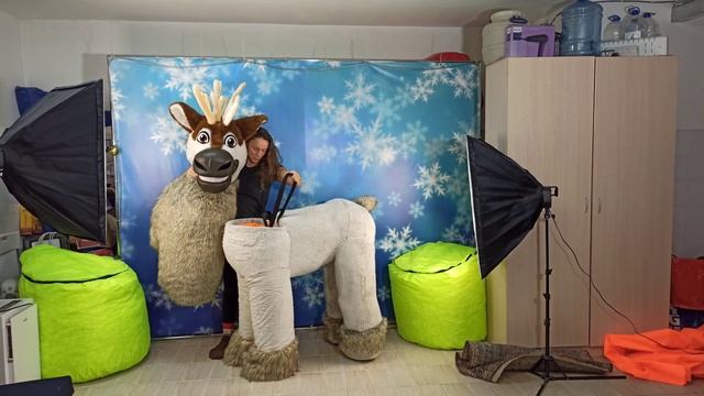 Ростовая кукла Олень катать детей часть 2. Как он устроен / Ростовые куклы изготовоение смотреть онлайн