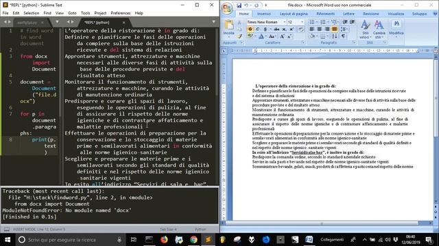 Read text in Word document with Python смотреть онлайн
