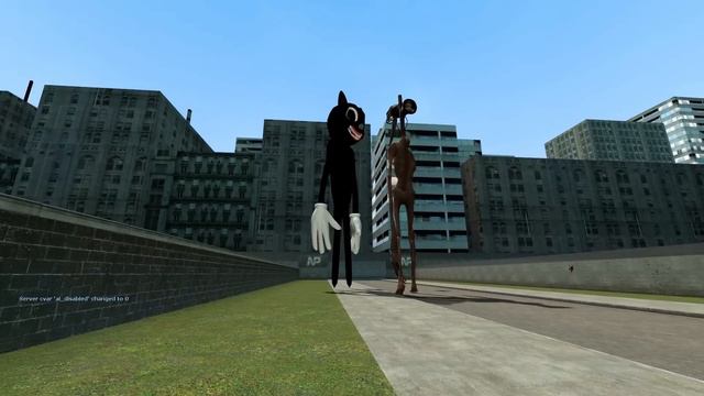 SIREN HEAD VS CARTOON CAT!! (gmod nextbot) смотреть онлайн