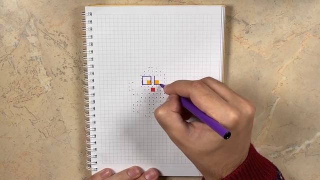 Как нарисовать осьминожку | Рисунки по клеточкам для срисовки смотреть онлайн