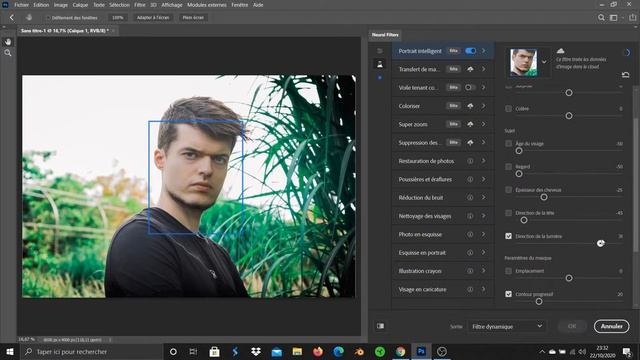 Tuto Photoshop 2021 remplacement du ciel et Neural filters : les nouveaux outils révolutionnaire !! смотреть онлайн