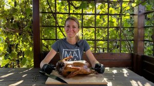 Утка горячего копчения в домашней коптильне