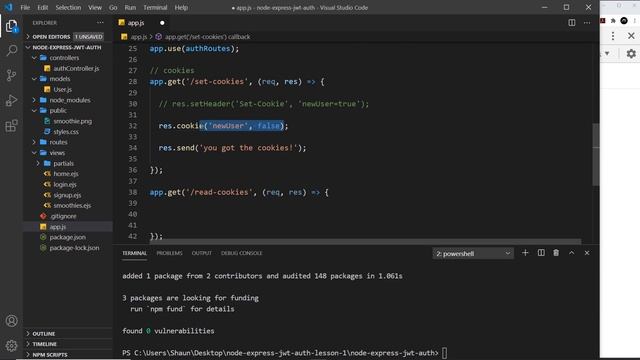 Node Auth Tutorial (JWT) #9 - Cookies Primer смотреть онлайн