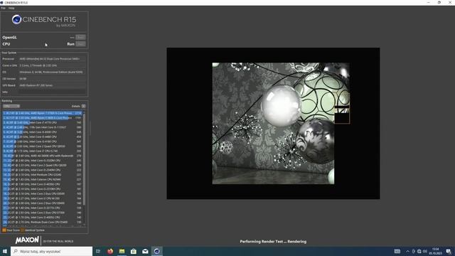 Cinebench R15 Athlon 64 X2 5400+ 2.80 GHz смотреть онлайн