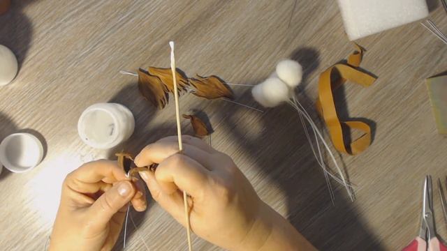 Хлопок Мастер Класс / Сборка цветка хлопка / ЧАСТЬ 3