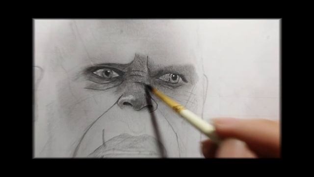 Drawing of Thanos ( Avengers: Endgame) | Sketch Pad смотреть онлайн