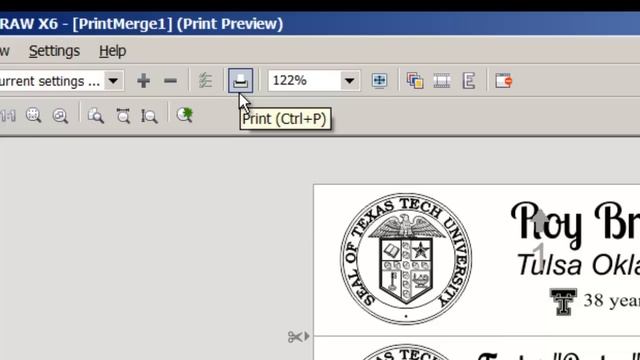 Autocondensing text with CorelDRAW Print Merge смотреть онлайн