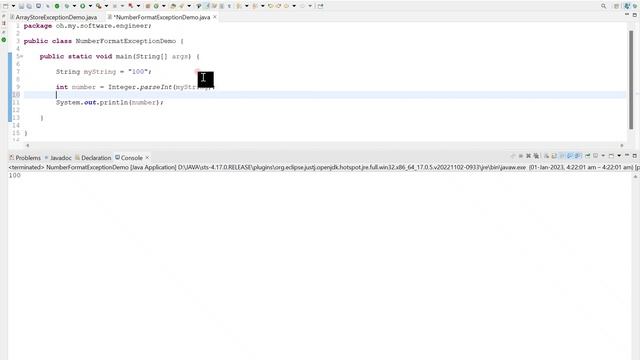 Java Tutorial on java.lang.NumberFormatException || Java Error Fixes / Exception Solution смотреть онлайн