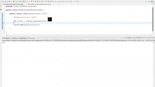 Java Tutorial on java.lang.NumberFormatException || Java Error Fixes / Exception Solution