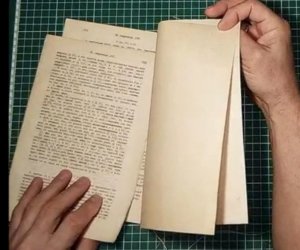 Ремонт и реставрация книг.  Восстановления пришивного форзаца.