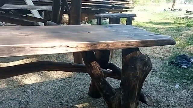 Обзор Садовой мебель. Мебель своими руками. Лесная мебель. смотреть онлайн