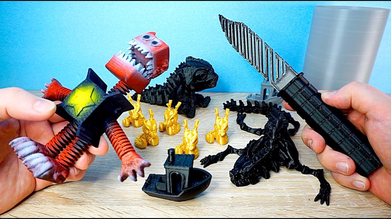 Бокси Бу из Поппи Плейтайм и другие игрушки на СКОРОСТНОМ 3д Принтере Geeetech THUNDER смотреть онлайн