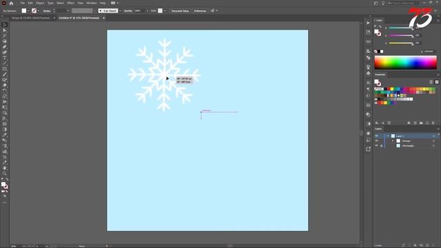 How to Create Snowflake in Adobe illustrator 2023 | Illustrator Tutorial смотреть онлайн