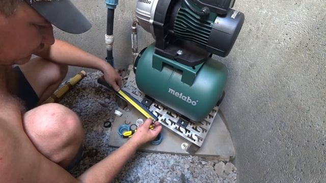 Облаштування шахти сердловини. Підключення насосної станції Metabo HWW 3500/25 G