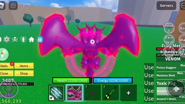 VENOM FRUIT SHOWCASE | blox fruits смотреть онлайн