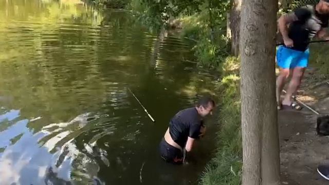 Extreme Carp Fishing - The Fisherman's Jump / Экстремальная ловля карпа - прыжок рыбака