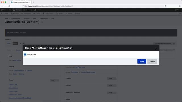 Getting Started with Views, 3.2 - Block Settings on View смотреть онлайн