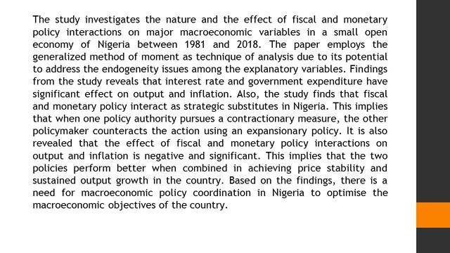 Fiscal Monetary Policy Interactions and Macroeconomic Performance in a Small Open Economy A GMM App смотреть онлайн