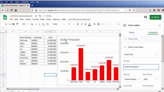 Cara Membuat Grafik di Google Sheet (Spreadsheet) смотреть онлайн