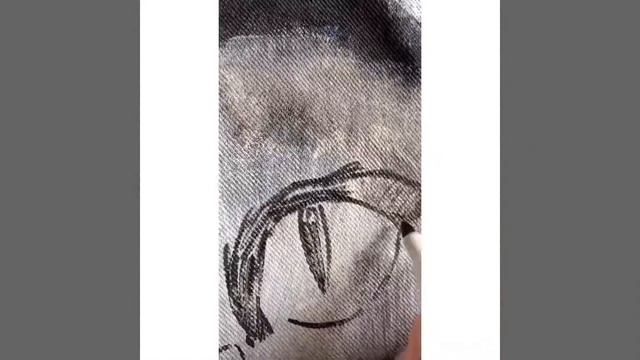 роспись джинсовой куртки, чеширский кот смотреть онлайн