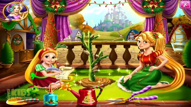 Disney Princess Elsa Anna Snow White Christmas Dress Up and Decoration Game for Kids SxHarbin Jodi смотреть онлайн