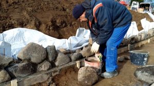 Подпорная стенка из природного камня