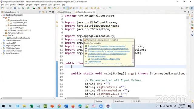 Day 27 | TestNG Module | Data Driven Framework | Reading and Writing Excel Data | Part 8 смотреть онлайн