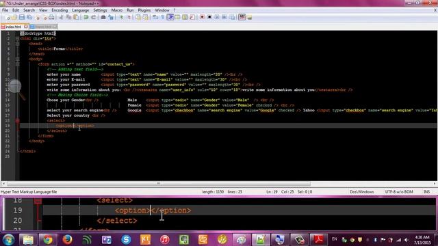 Lecture Num 22 :- HTML FORMS Part 02 смотреть онлайн
