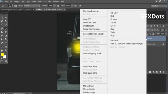 color tone effect in adobe photoshop || photoshop tutorial || GFXDots смотреть онлайн