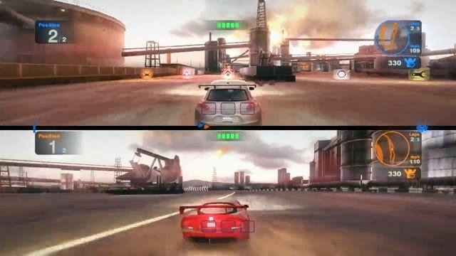 Blur Race Multiplayer | Volkswagen Scirocco vs Dodge Viper ACR смотреть онлайн
