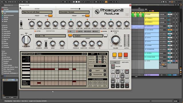Создание 303 Acid Line с использованием Phoscyon 2 смотреть онлайн
