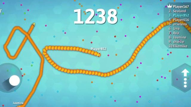 Snake io. Змейка первый раз и сразу рекорд. Игры со змеями. смотреть онлайн