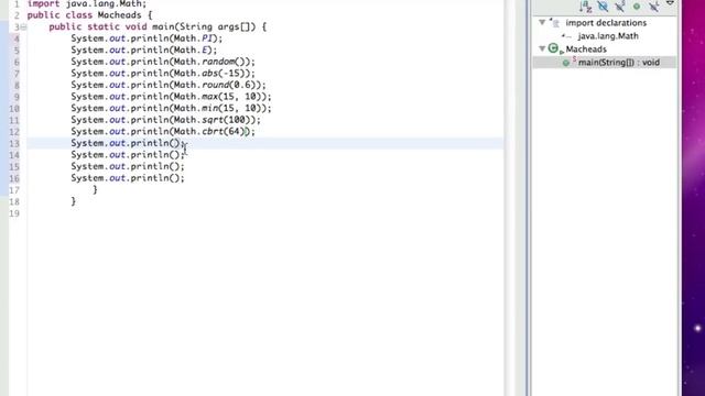 Java Lesson 6 | java.lang.Math смотреть онлайн