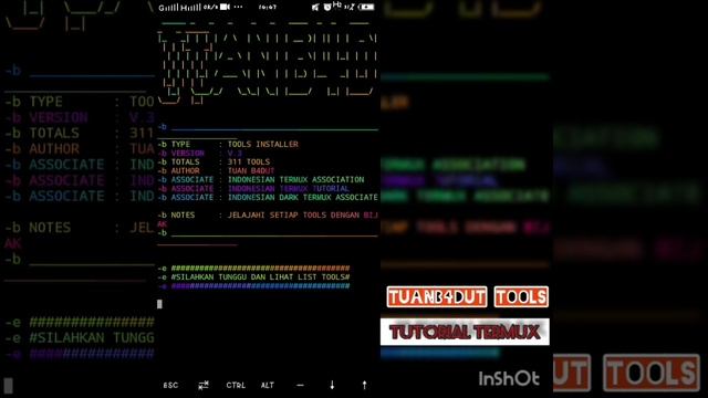 Cara install script TUANB4DUT Tools Di Apk Termux terbaru 2020 WORK!!, yang berisi 311 tools instal смотреть онлайн