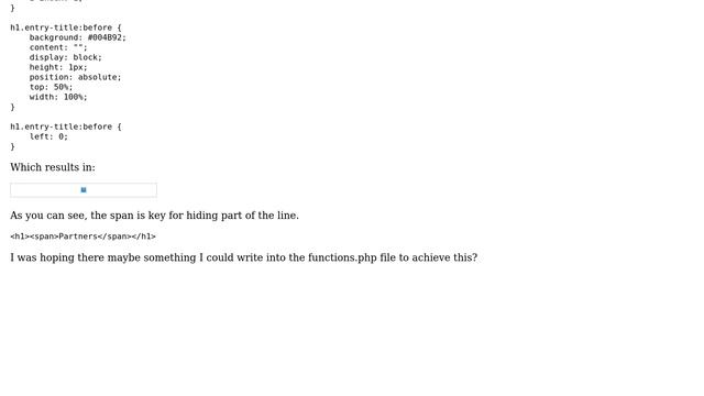 Wordpress: Surrond h1 entry-title automatically with a span tag смотреть онлайн