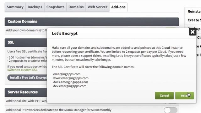 Free SSL in MODX Cloud смотреть онлайн