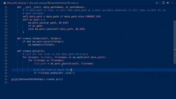Generate QR Code using Python from Excel Dataset