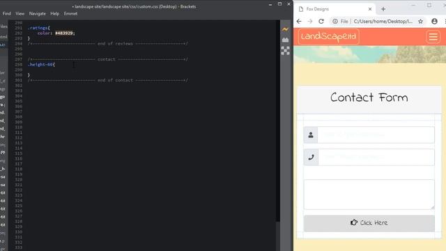 bootstrap 4 how to complete web site landscape contact html & css смотреть онлайн