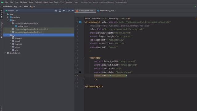How to set custom font in .xml file instead of .java file । Android Studio । Innovative Programmer смотреть онлайн