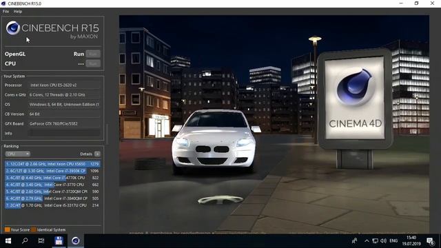 XEON E5 2620 V2 TEST CINEBENCH смотреть онлайн