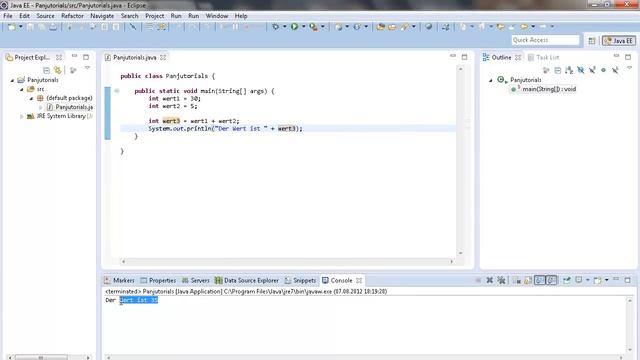 Java Tutorial Programmieren für Anfänger 2 -- Variablentyp Integer смотреть онлайн