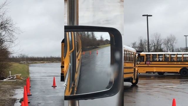 School Bus Class B CDL skills: drivers side parallel parking смотреть онлайн